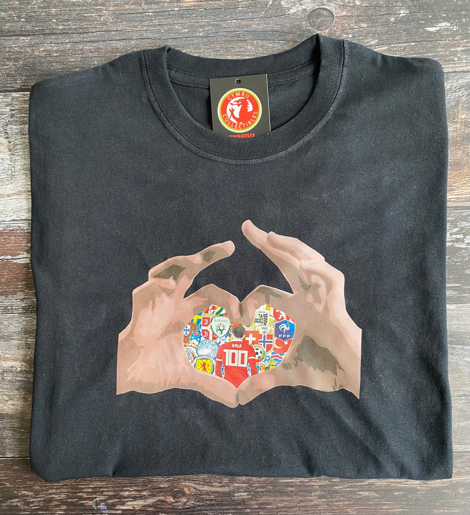 GARETH BALE 100 MEN S T SHIRT Cymru Collectibles